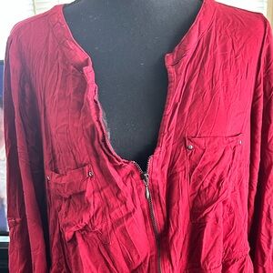 Wine Torrid Drawstring Dress Size 2